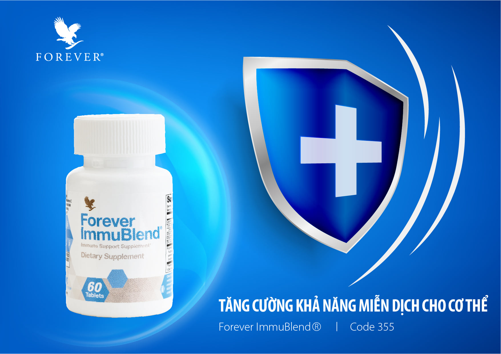 Forever Immublend (355 Flp) tăng cường khả năng miễn dịch cho cơ thể.