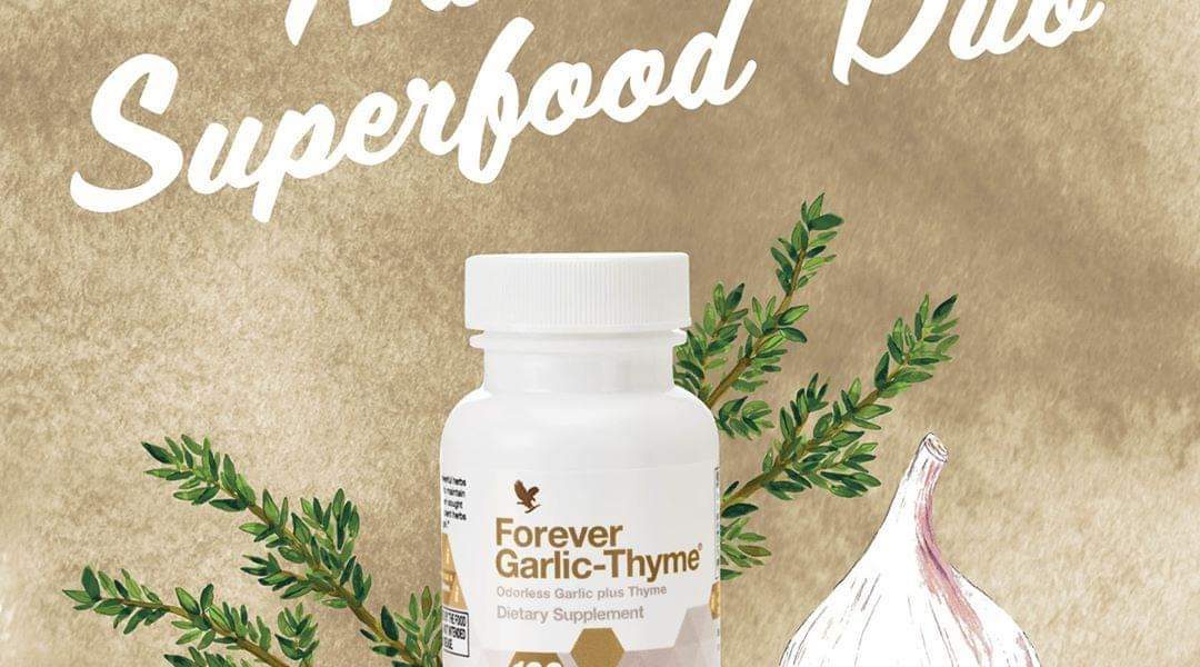 Forever Garlic Thyme 065 Flp – tỏi + xạ hương siêu thực phẩm hỗ trợ miễn dịch và tim mạch.