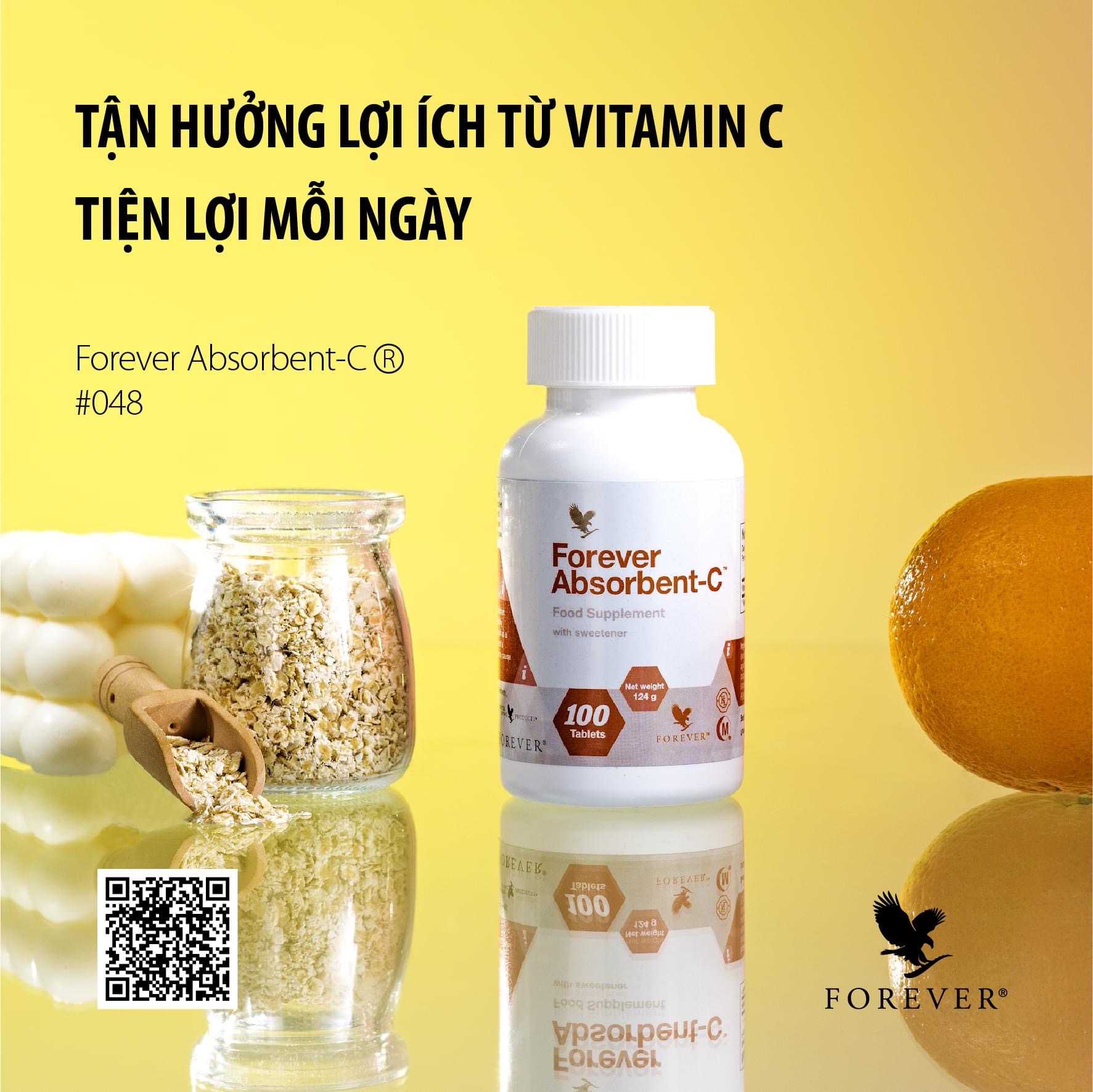 Forever Absorbent C 048 Flp : Tận hưởng lợi ích Từ Vitamin C Tiện lợi mỗi ngày