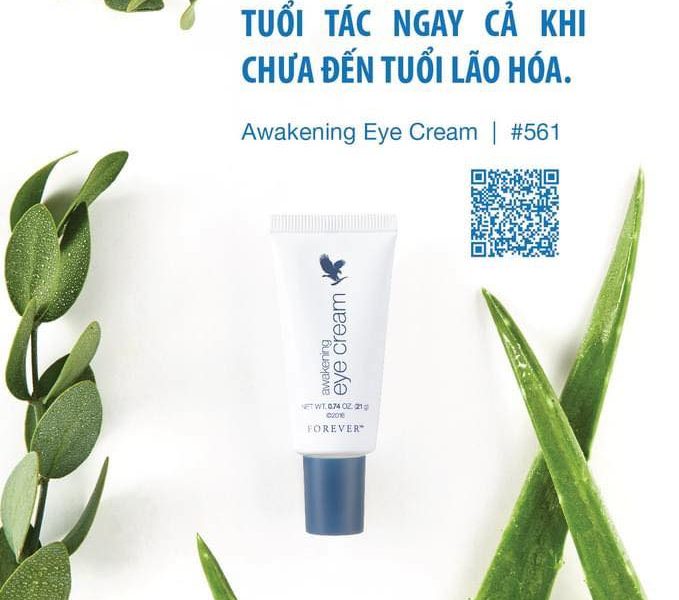 Awakening Eye Cream 561 Flp : Vùng Da Quanh Mắt Là Nơi Dấu Hiệu Tuổi Tác